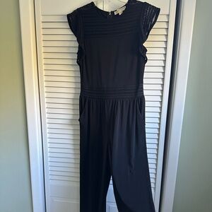 MICHAEL Kors Black Lace Detail  Jumpsuit